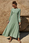 Floral Puff Sleeve Flounce Dress